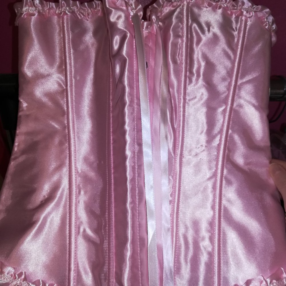 Pink corset top